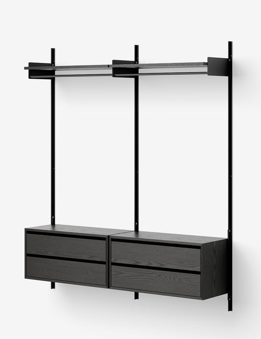 new works wardrobe shelf cabinets w. drawers