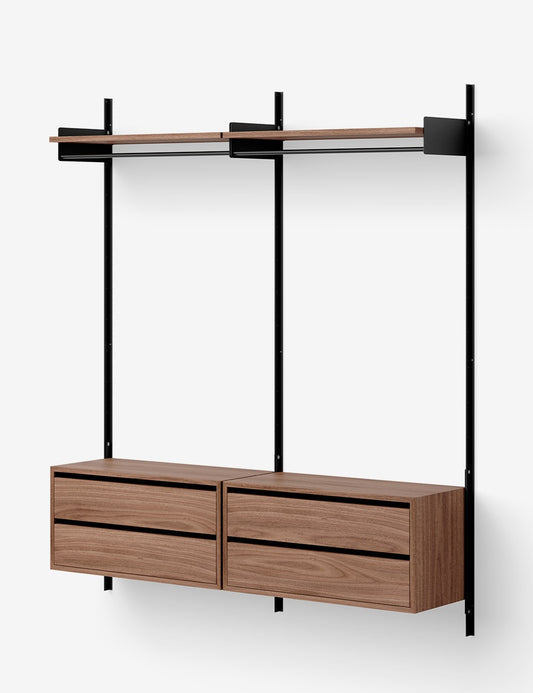 NEW WORKS WARDROBE SHELF CABINETS w. DRAWERS