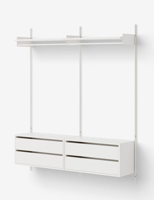 NEW WORKS WARDROBE SHELF CABINETS w. DRAWERS