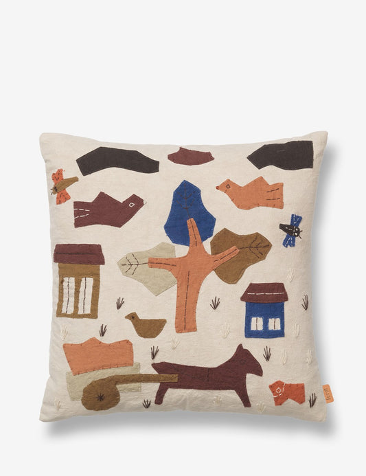 village quilted cushion