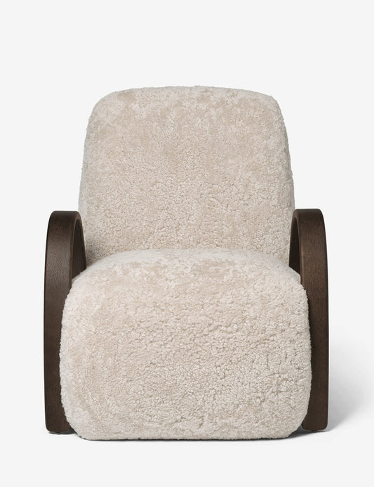 chaise longue en peau de mouton