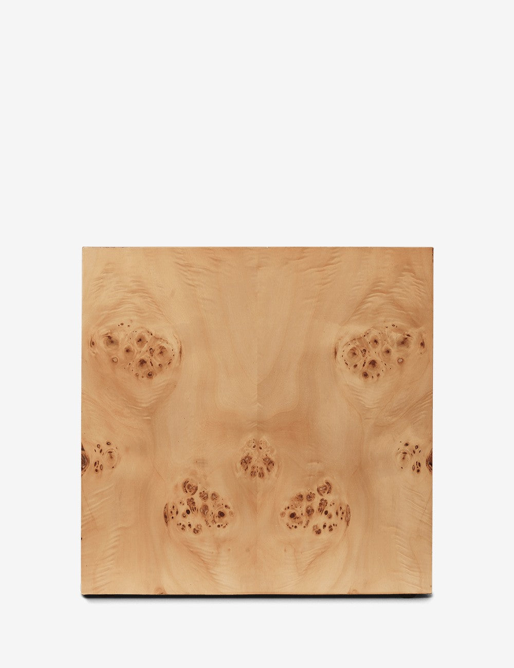 burl cube side table