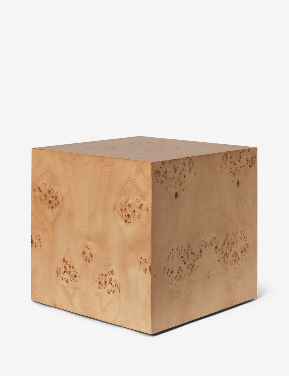 table d'appoint cubique en ronce