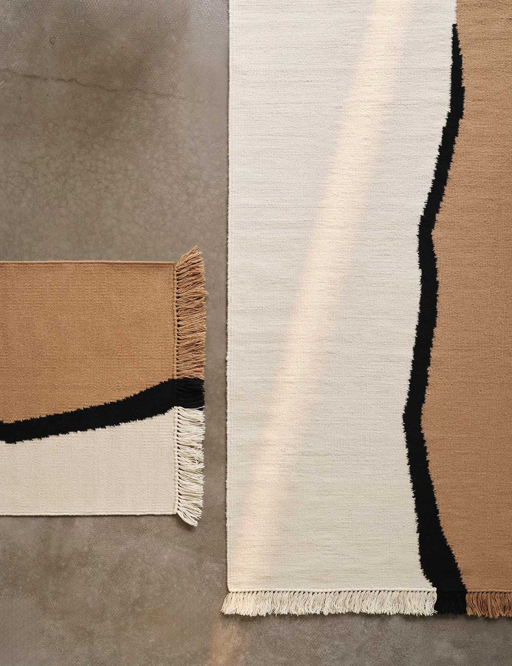 tapis kelim en terre