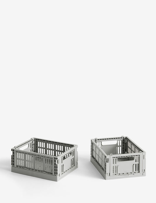 caisse de couleur foin mini ensemble de 2