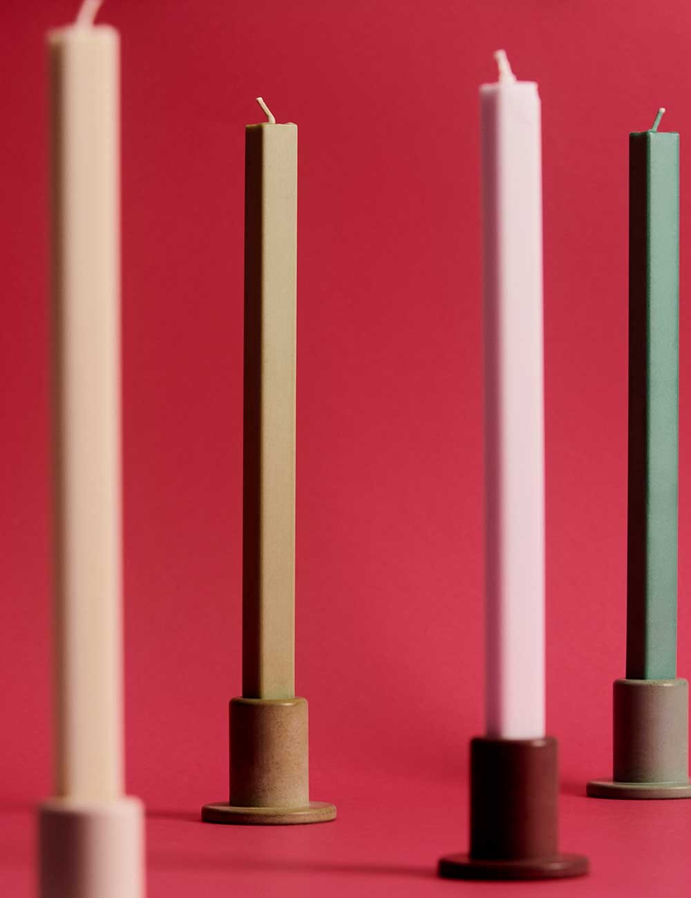 TUBE CANDLEHOLDER CONCRETE