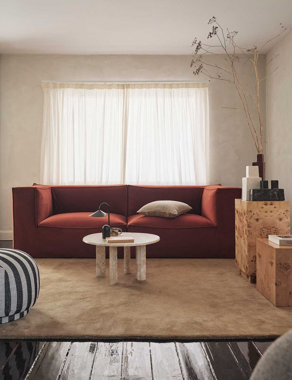CATENA SOFA RICH VELVET COMB 1
