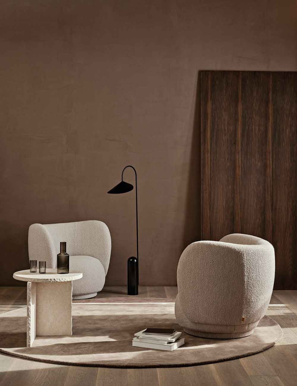 tapis rond tufté stille