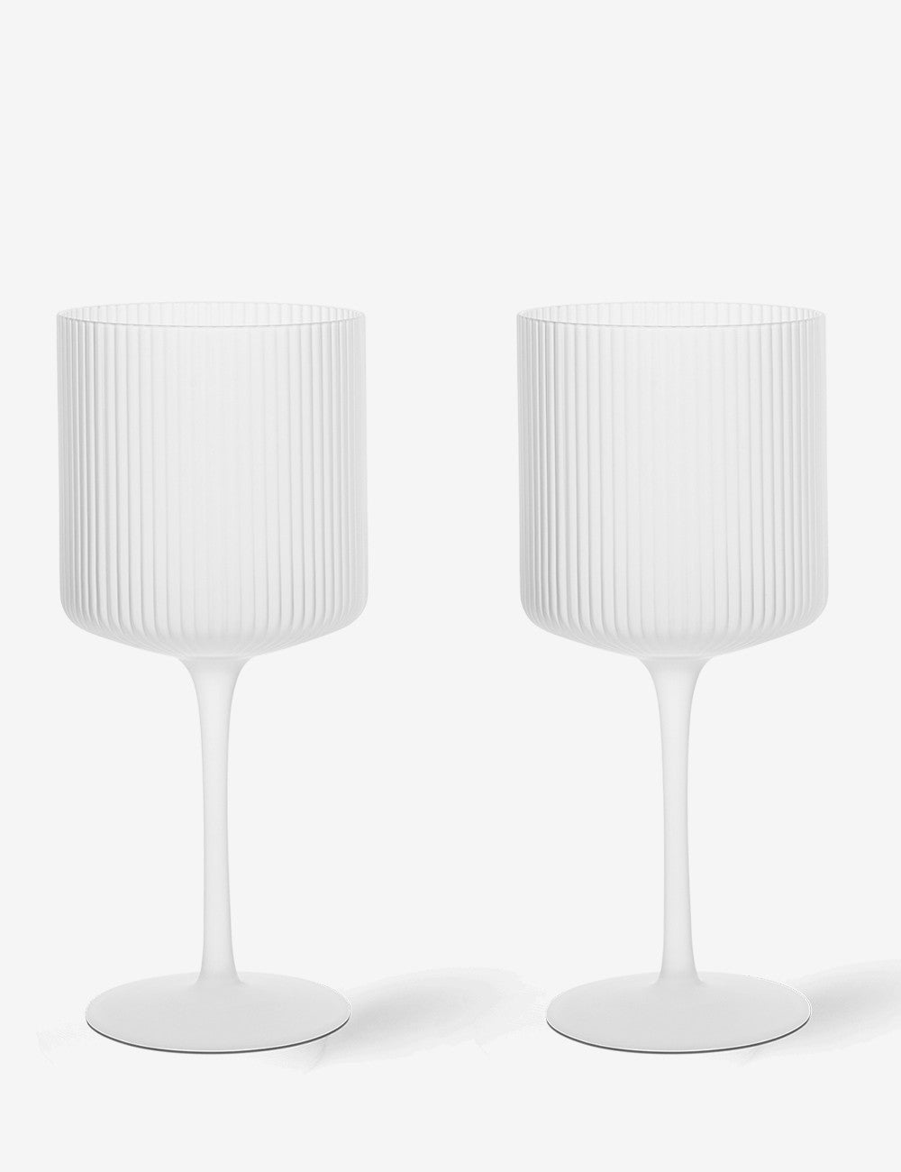 Verre à vin rouge ondulé, lot de 2