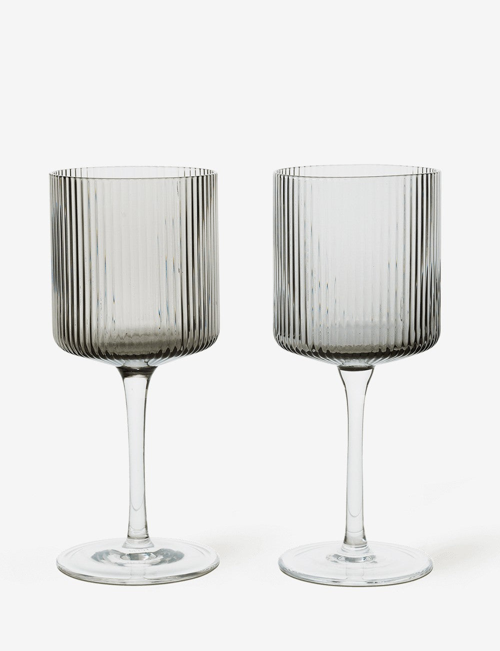 Ripple white wine glasses set 2