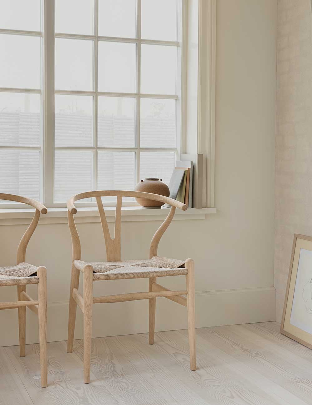 ch24 wishbone chair roble