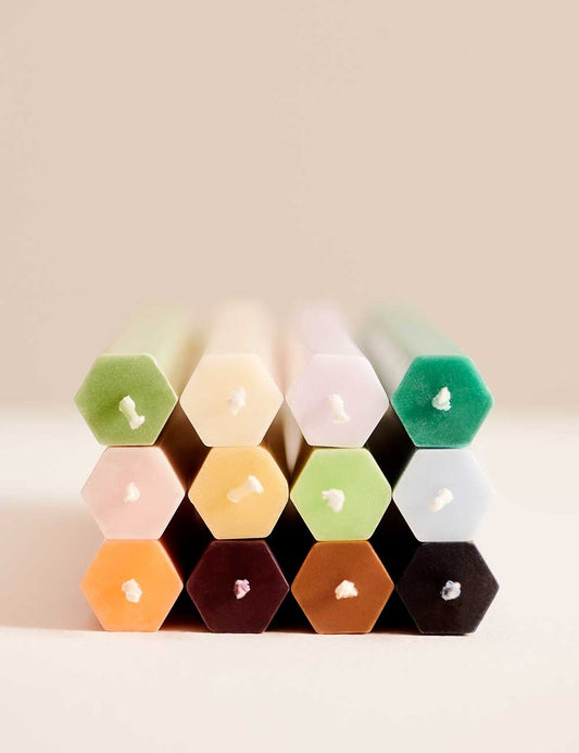 hexagon candle 4 set