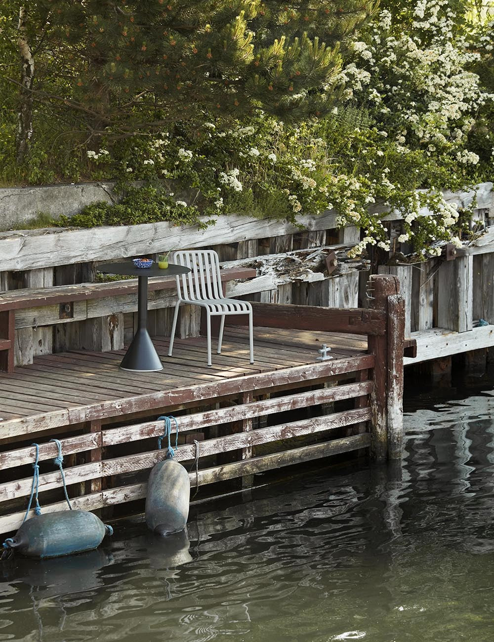 tavolo conico palizzata rotondo 70