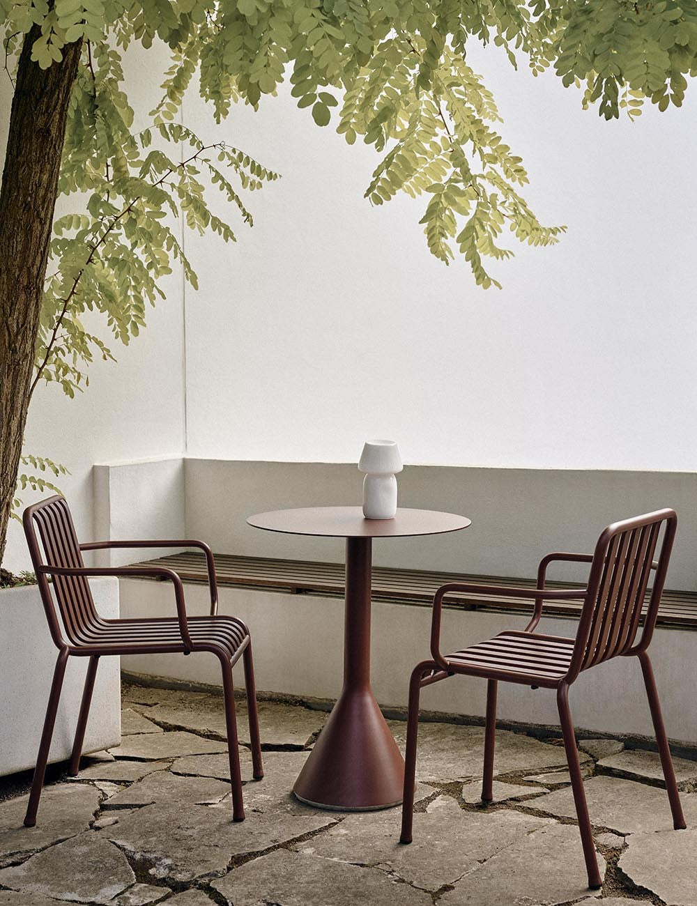 Palissade cone table round 70