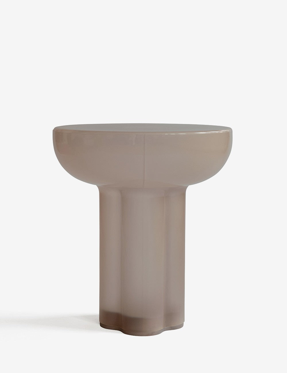 table haute en verre Crown