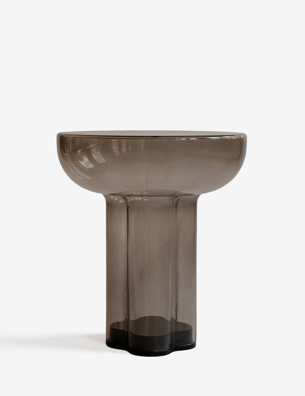 table haute en verre Crown