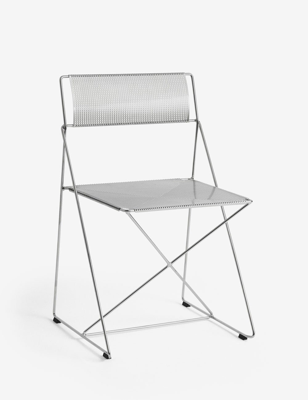 chaise x-line chromée