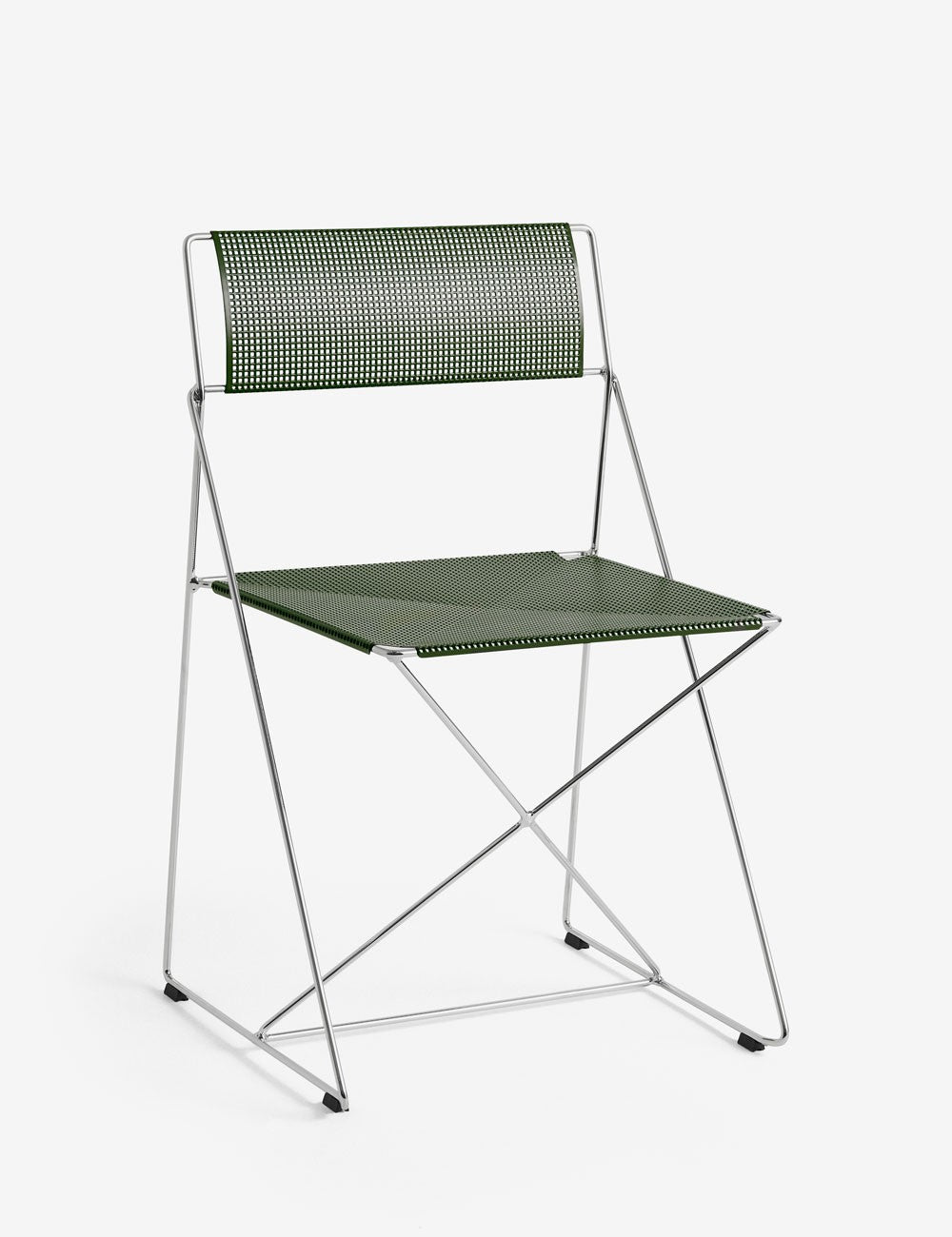 chaise x-line chromée