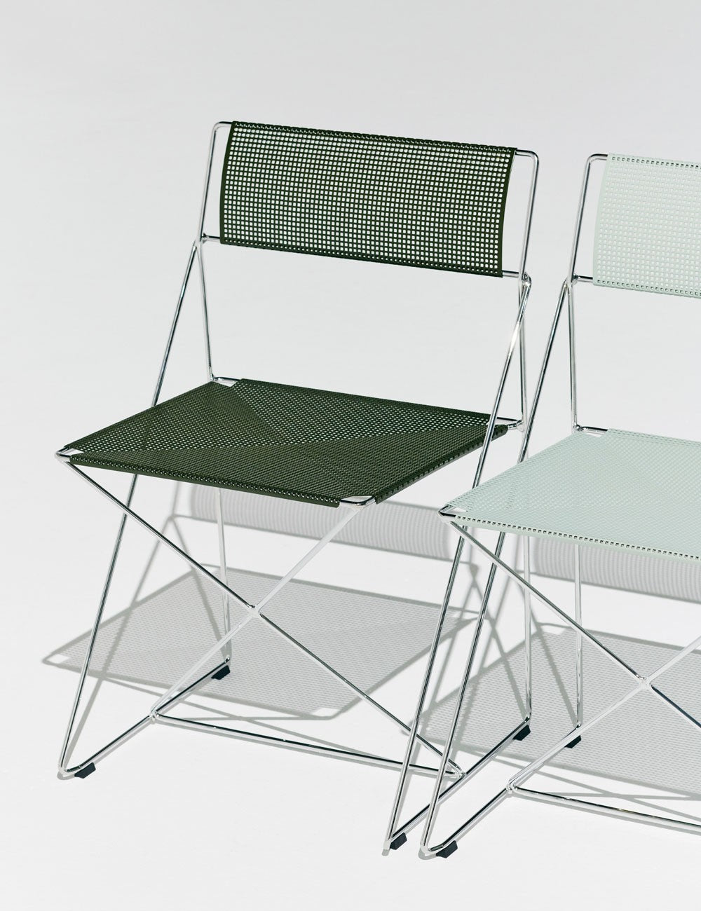 chaise x-line galvanisée