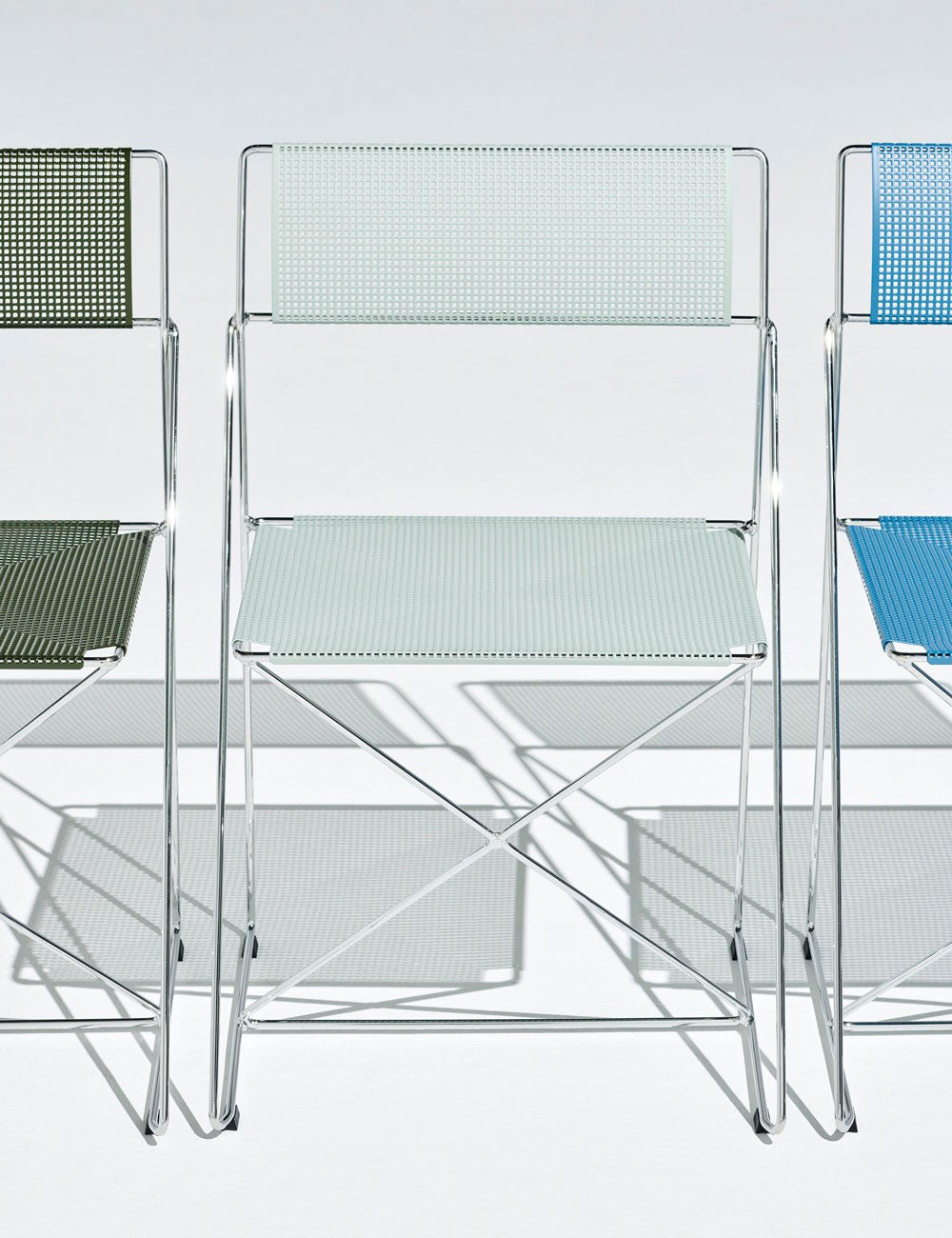 chaise x-line galvanisée