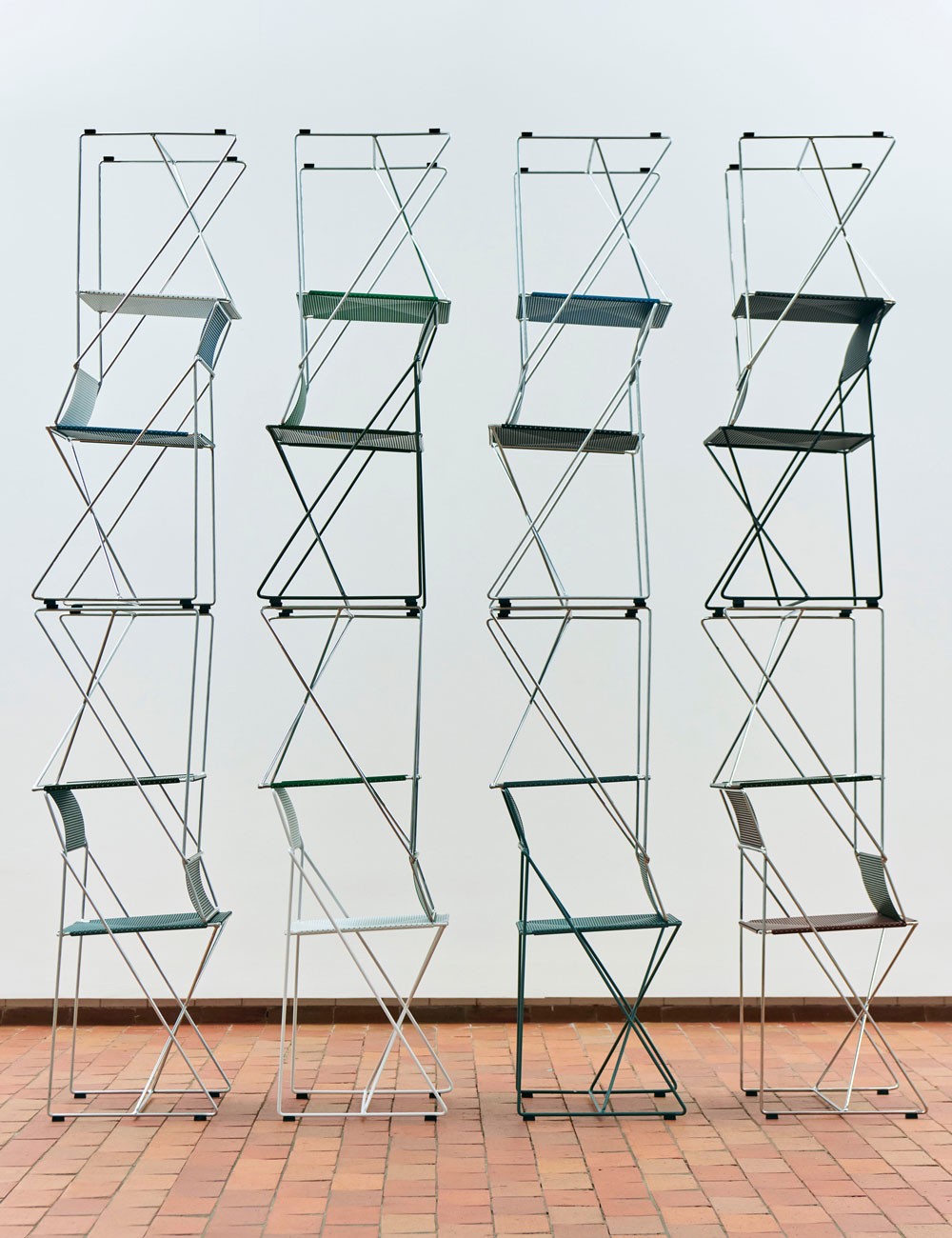 chaise x-line galvanisée