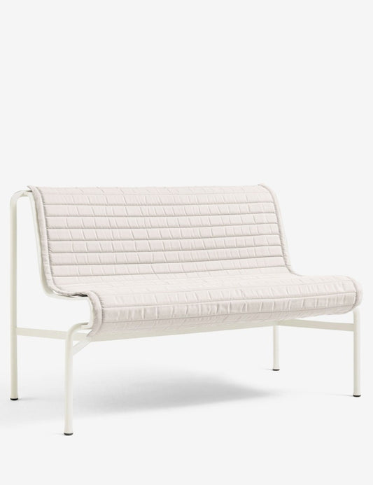 QUILTED CUSHION PALISSADE DINING BENCH