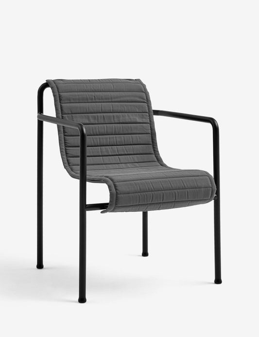 QUILTED CUSHION PALISSADE DINING ARMCHAIR