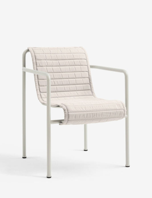 QUILTED CUSHION PALISSADE DINING ARMCHAIR