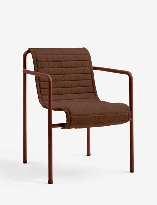 QUILTED CUSHION PALISSADE DINING ARMCHAIR