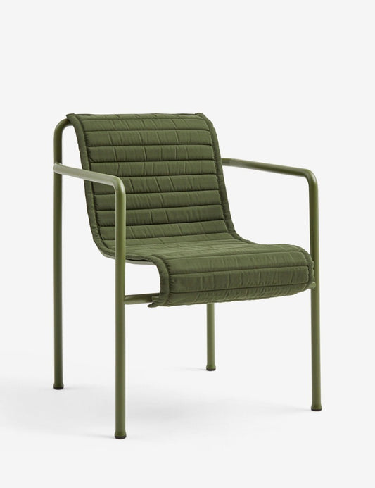 QUILTED CUSHION PALISSADE DINING ARMCHAIR