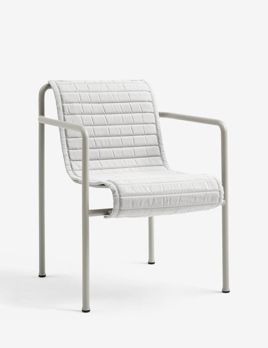 QUILTED CUSHION PALISSADE DINING ARMCHAIR