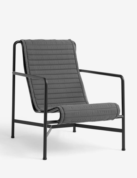 QUILTED CUSHION PALISSADE LOUNGE CHAIR HIGH