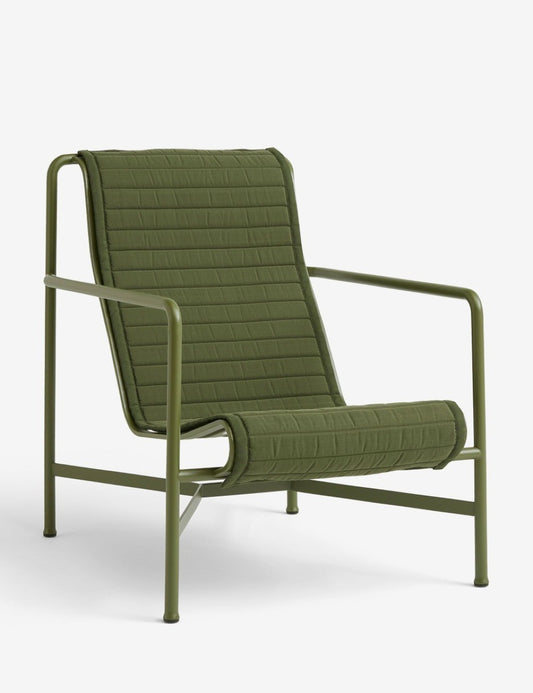 QUILTED CUSHION PALISSADE LOUNGE CHAIR HIGH