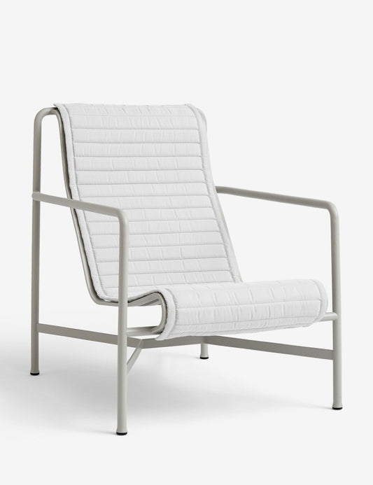 QUILTED CUSHION PALISSADE LOUNGE CHAIR HIGH