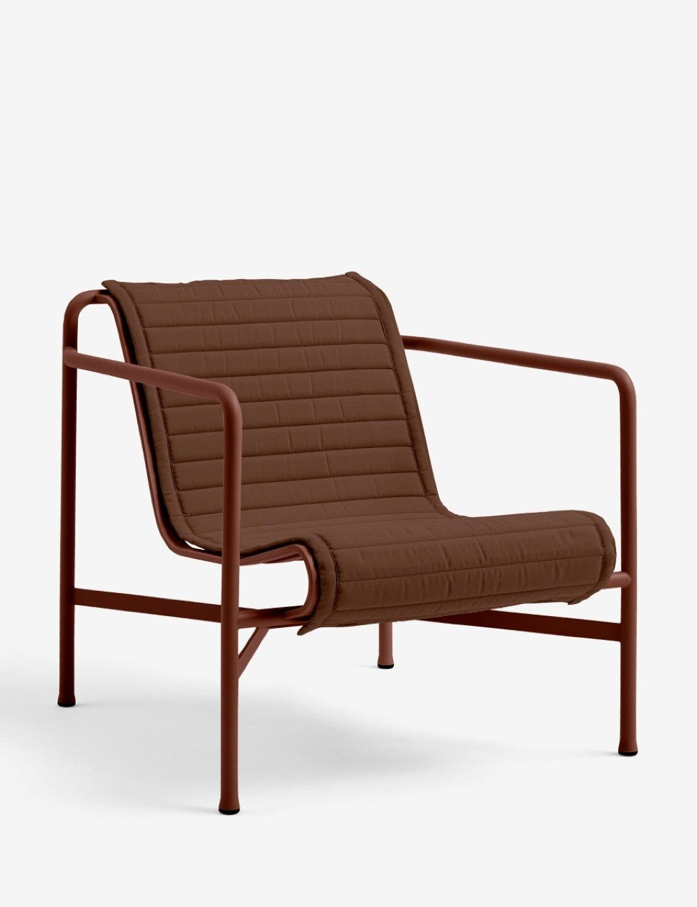 Palissade lounge chair low Quilted cushion