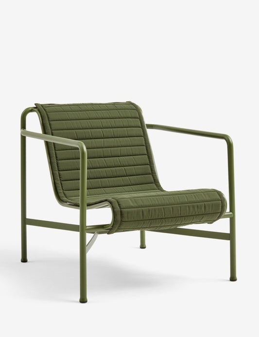 QUILTED CUSHION PALISSADE LOUNGE CHAIR LOW