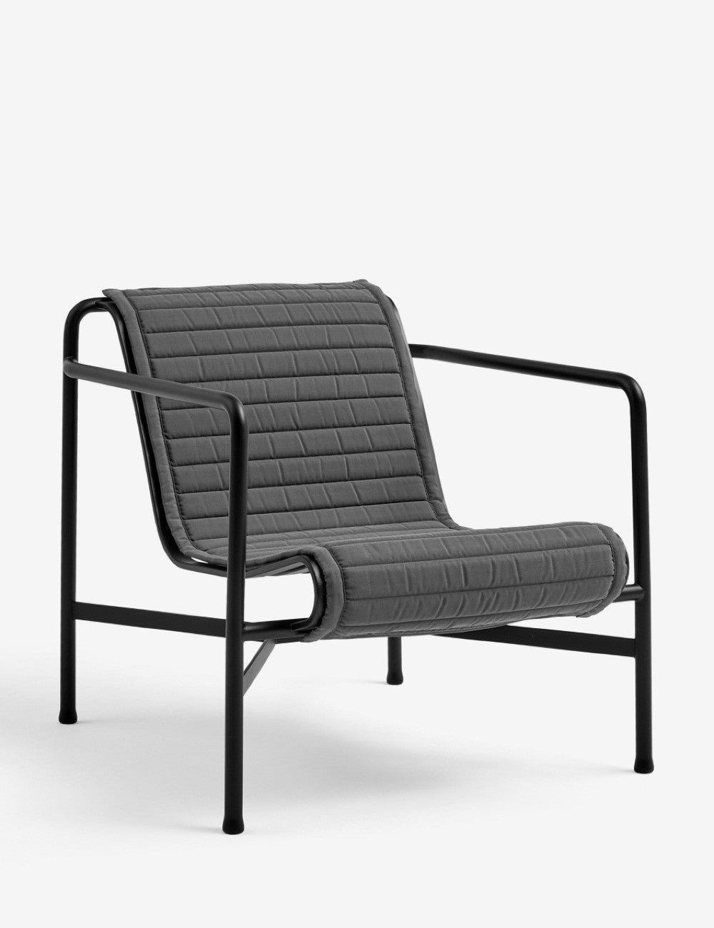Palissade lounge chair low Quilted cushion