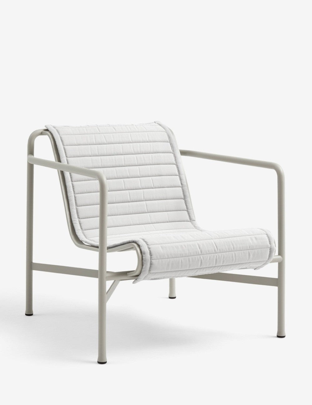 QUILTED CUSHION PALISSADE LOUNGE CHAIR LOW