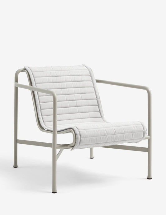 QUILTED CUSHION PALISSADE LOUNGE CHAIR LOW