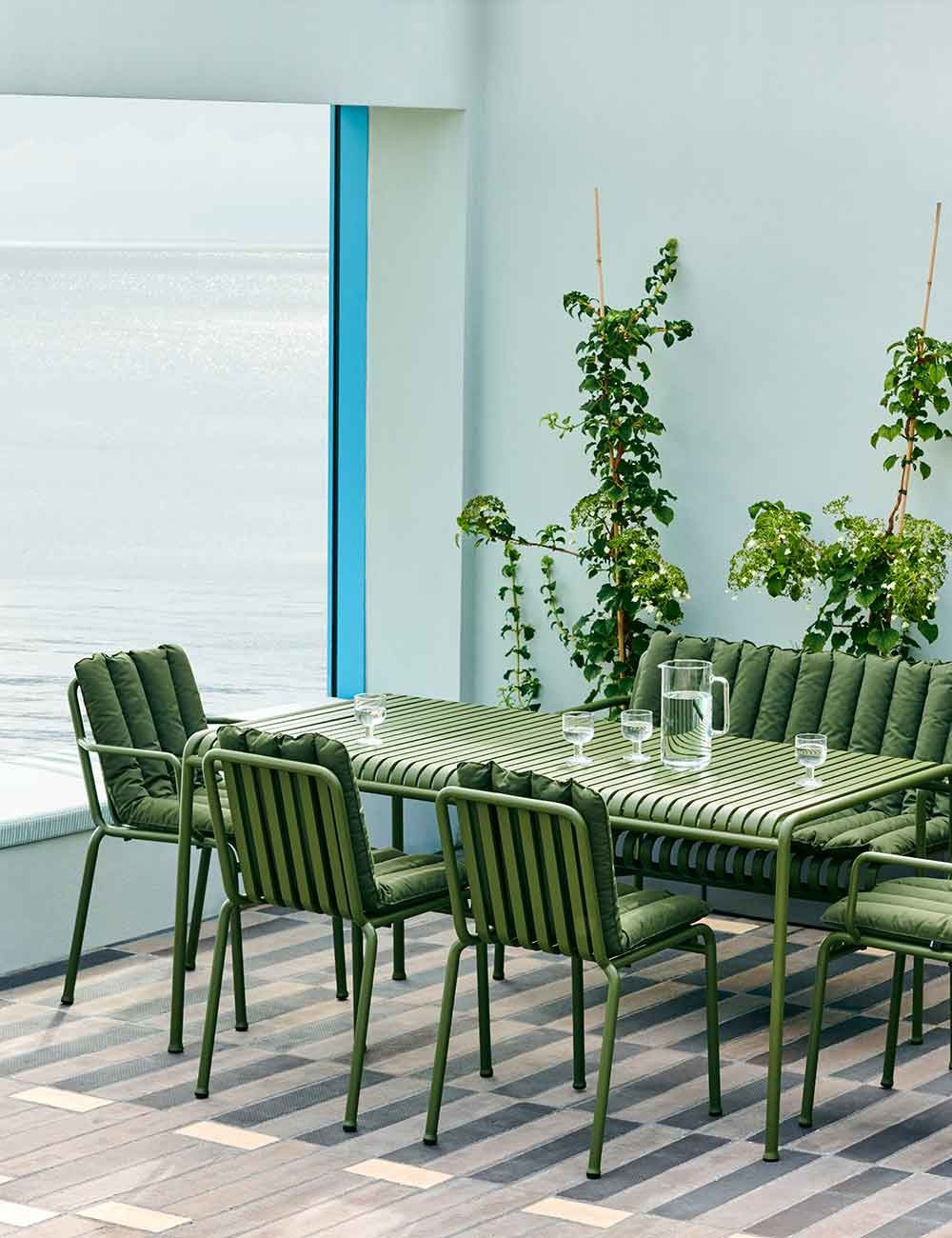 banc de salle à manger Palissade à coussin matelassé doux