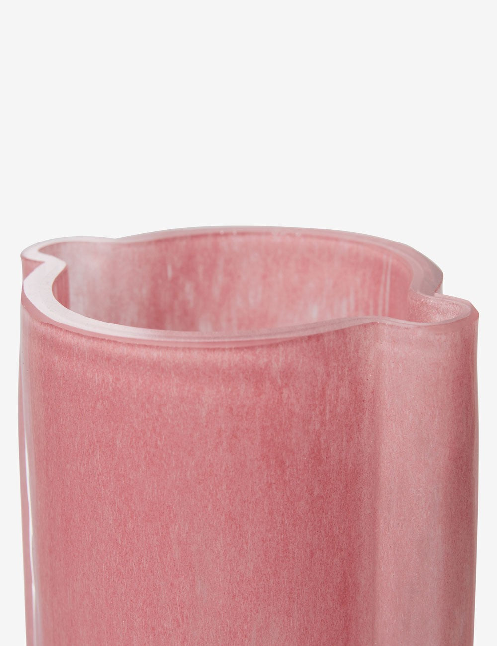 FLAMINGO PINK GLASS VASE