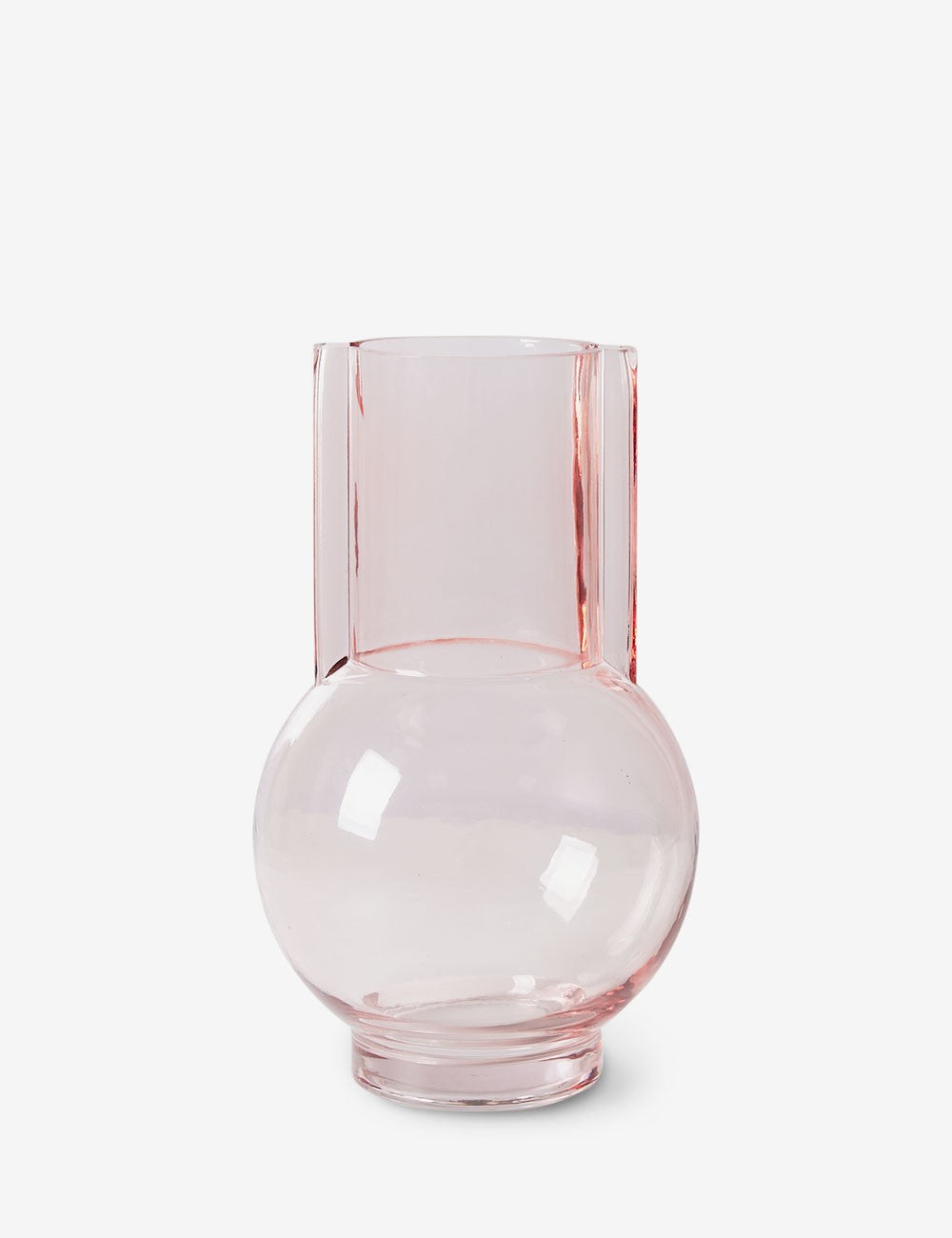 Vase verre sundae pink