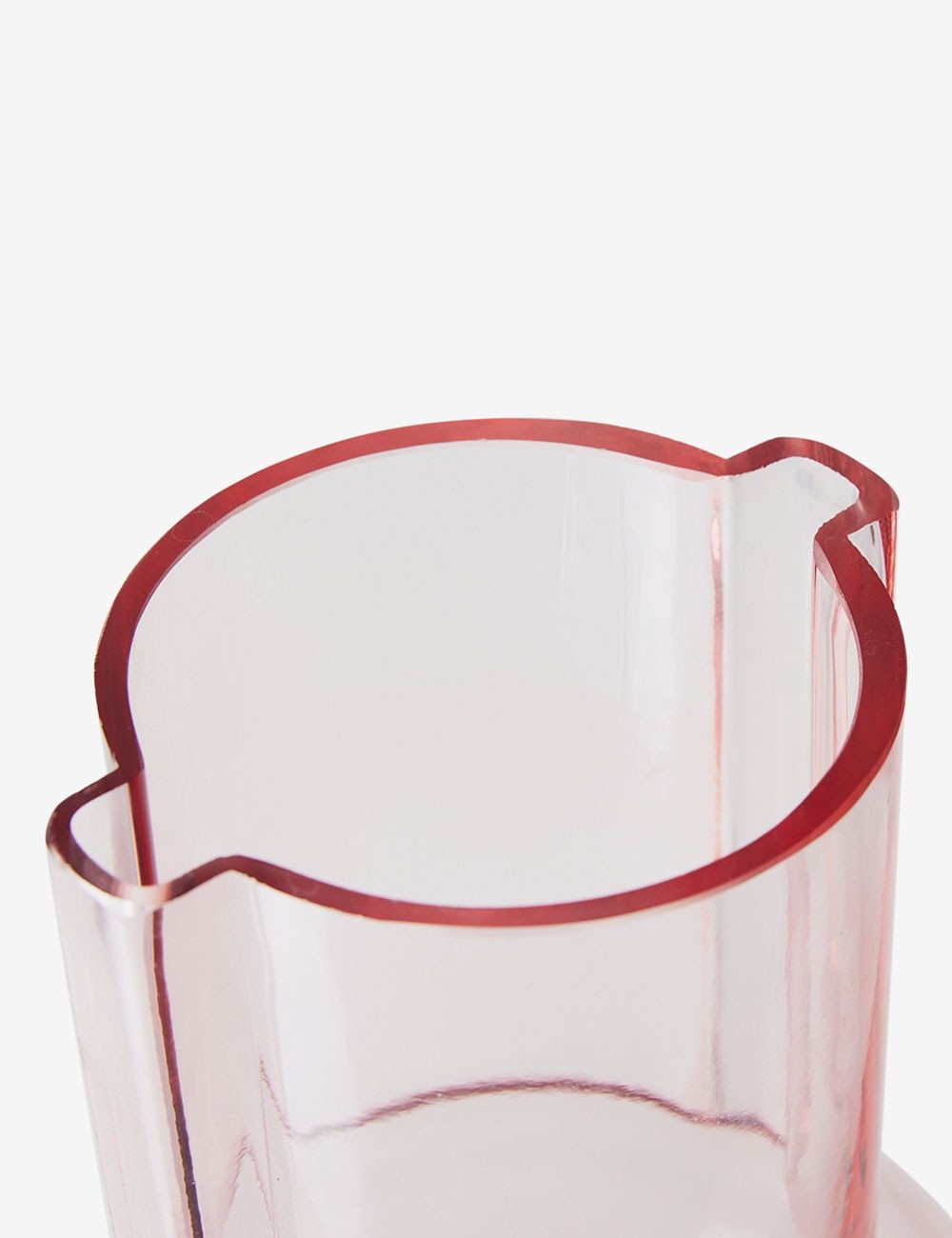 Vase verre sundae pink