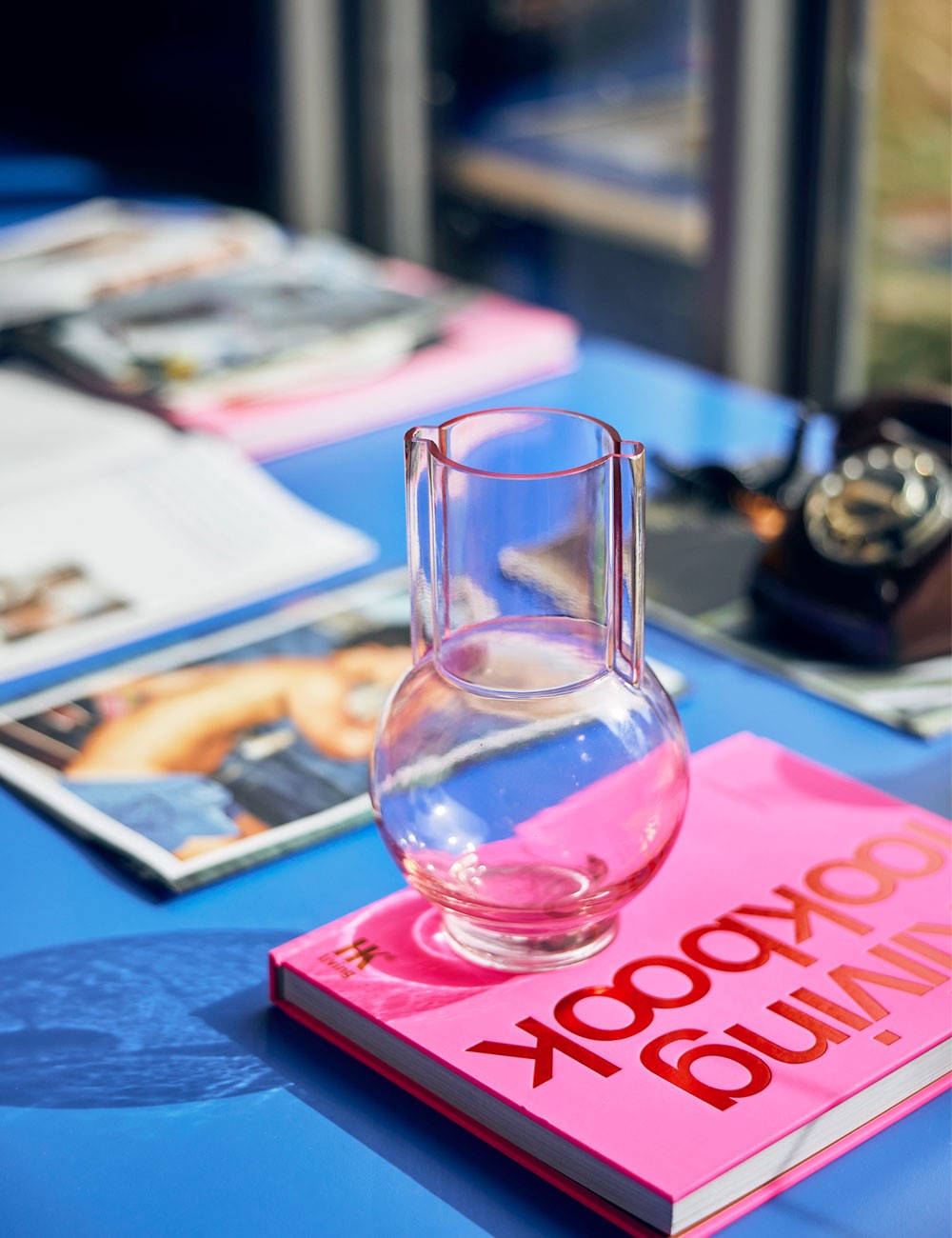 SUNDAE PINK GLASS VASE