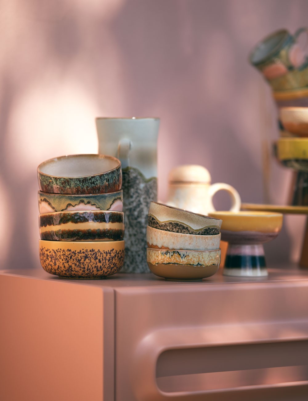 cuencos tapas 70s ceramics 4 set