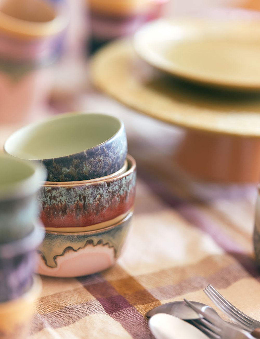 cuencos tapas 70s ceramics 4 set