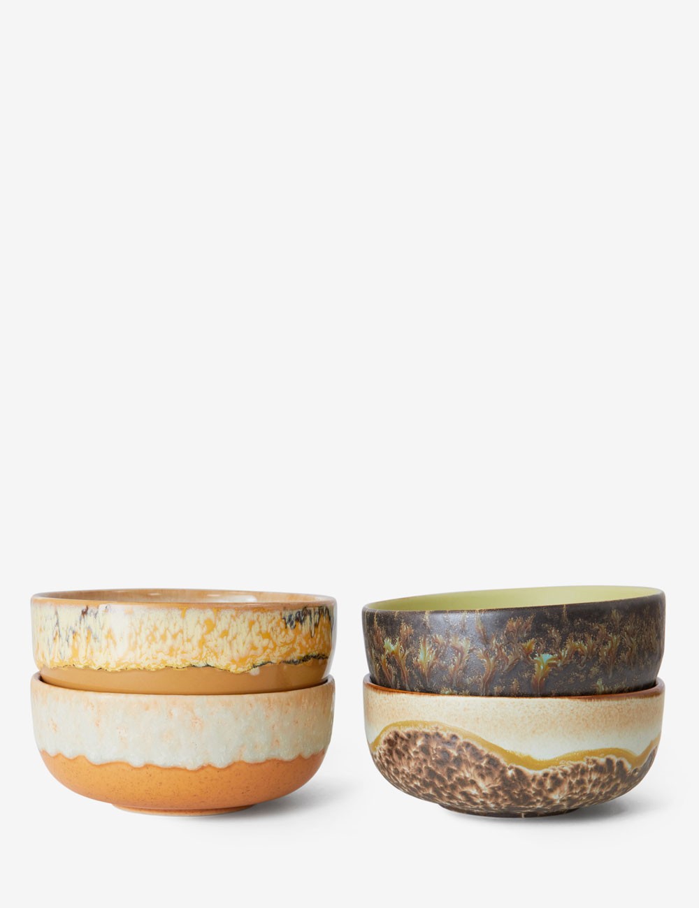 cuencos tapas 70s ceramics 4 set
