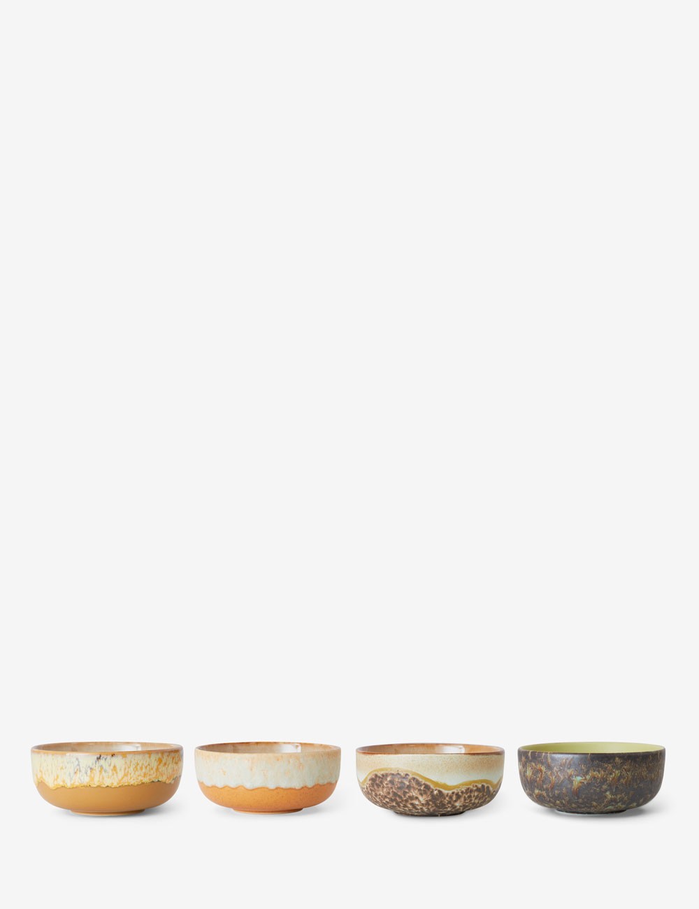 cuencos tapas 70s ceramics 4 set