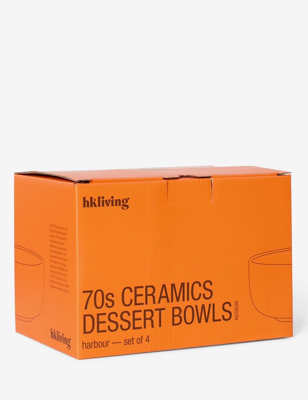 cuenco postre 70s ceramics 4 set