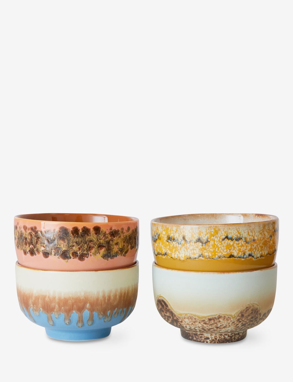 cuenco noodle 70s ceramics 4 set